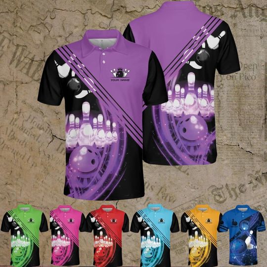 Discover Custom Bowling Polo Shirt: Personalized Team Jersey