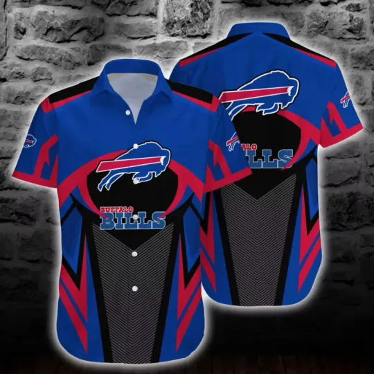 Discover Buffalo Bills Power Stripe Summer Aloha Unisex Hawaiian Shirt
