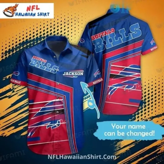 Discover Bills Aloha Hawaiian Shirt – Customizable Name With Bold Color Blocks