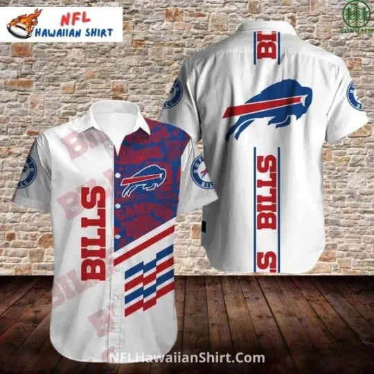 Discover Buffalo Aloha Hawaiian Shirt – Palm Tree And Team Logo Design , Gift for Fan