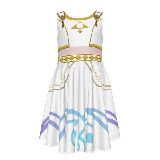 Zoey - Demon Hunter Costume Dress  - Cosplay - Halloween - Kid's Sleeveless Twirl Dress