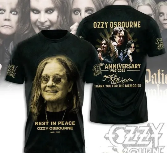 Rest In Peace Ozzy Osbourne 3D T-Shirt