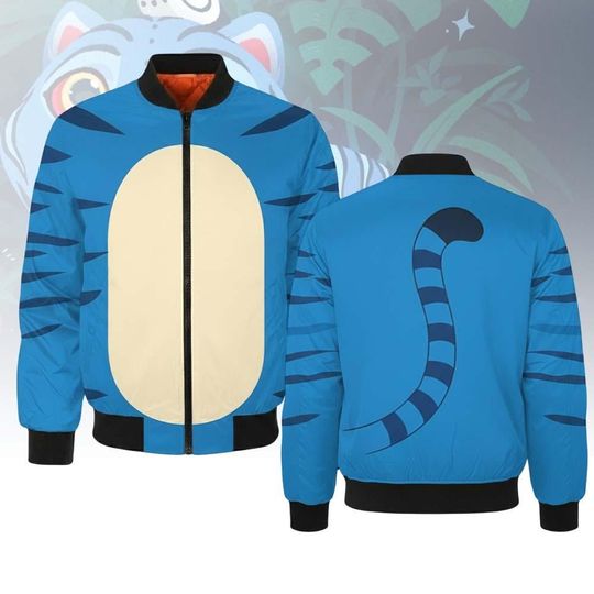 Derpy Tiger Kpop Demon Hunters Bomber Jacket, Derpy Cosplay Hoodie, Huntrix Kpop Costume Bomber Jacket, Halloween Cosplay Clothing