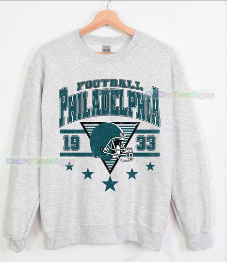 Vintage Philadelphia Football Sweatshirt, Philadelphia Game Day Fan Gifts