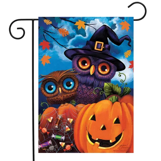 Discover Briarwood Lane Happy Halloween Owls Garden Flag