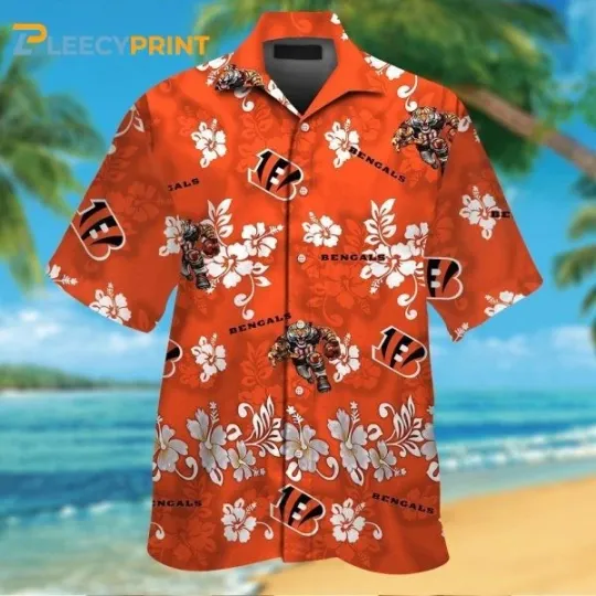 Discover Cincinnati Begalls Mascot Short Sleeve Tropical Hawaiian Shirt , Gift for Fan