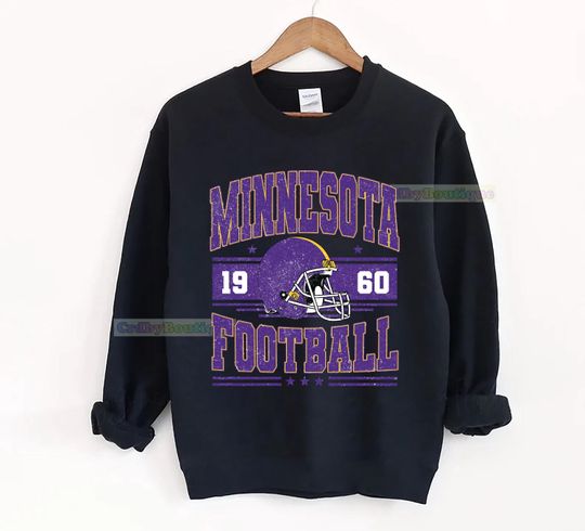 Vintage Minnesota Football Sweatshirt, Game Day Minnesota Fan Gifts