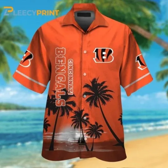 Discover Cincinnati Begalls Sunset Island Tropical Hawaiian Shirt, Gift for Fan