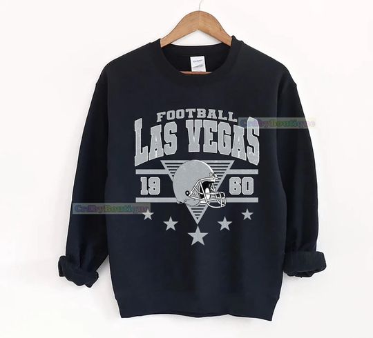 Discover Vintage Las Vegas Football Sweatshirt, Game Day Las Vegas Fan Gifts