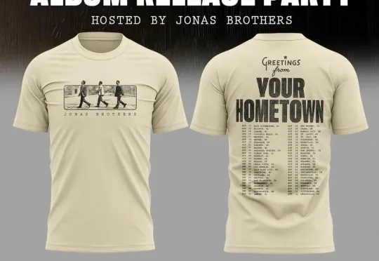 Jonas Brothers Greetings From Yout Hometown 3D T-Shirt