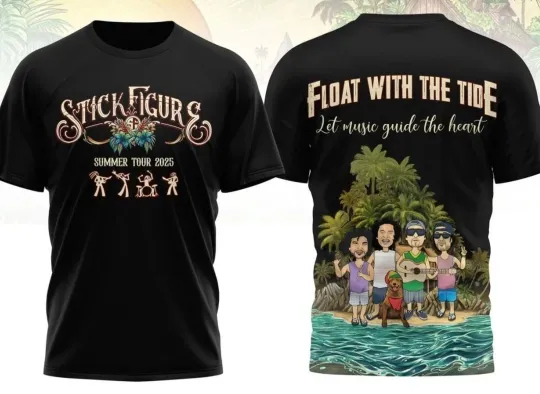 Stick Figure Summer Tour 2025 3D T-Shirt