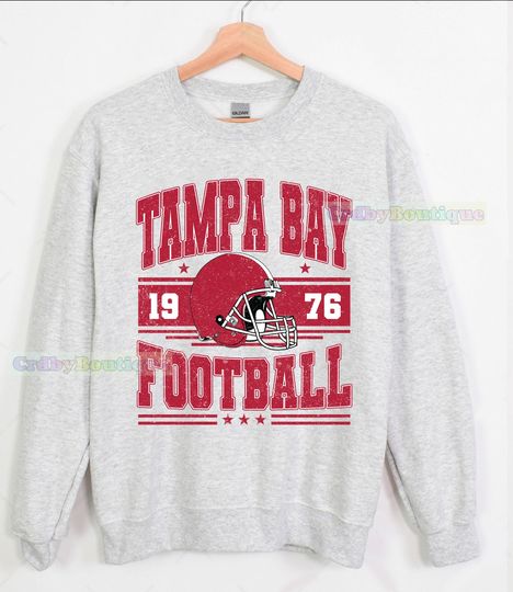 Discover Vintage Tampa Bay Football Sweatshirt, Game Day Tampa Bay Fan Gifts
