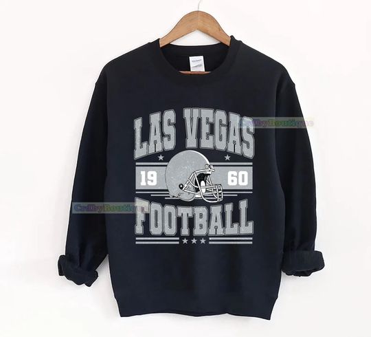 Discover Vintage Las Vegas Football Sweatshirt, Game Day Las Vegas Fan Gifts