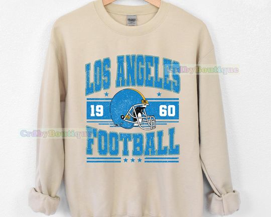 Discover Vintage Los Angeles Football Sweatshirt, Game Day Los Angeles  Fan Gifts