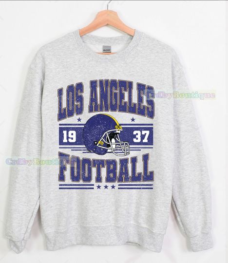 Discover Vintage Los Angeles  Football Sweatshirt, Game Day Los Angeles  Fan Gifts