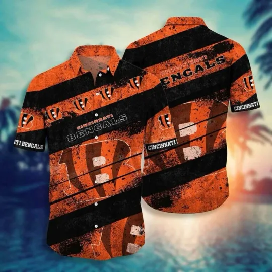 Cincinnati Begalls Urban Grunge Hawaiian Shirt Unisex Summer Aloha, Gift for Fan