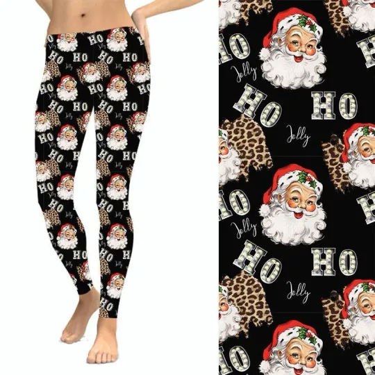 Discover Santa Claus Ho Ho Ho Jolly Christmas Holiday Women's Plus