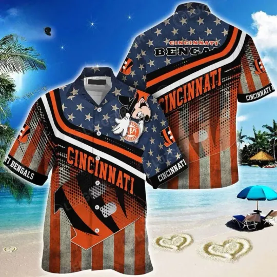 Discover Cincinnati Begalls Patriot Spirit Summer Aloha Unisex Hawaiian Shirt, Gift for Fan