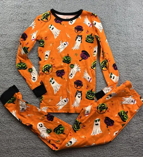 Discover Hyde & Eek Kids Size 14 Snug Fit Halloween Pajama Set Orange
