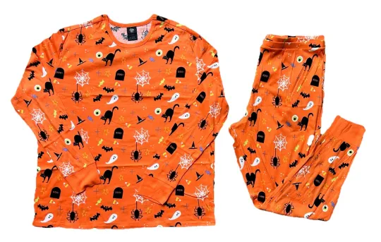 HYDE AND EEK! Halloween print 2 pc Family Sleep Set~Top/Bottoms