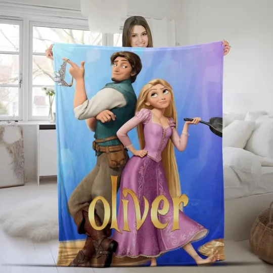 Discover Disney Tangled Rapunzel Princess Fleece Blanket