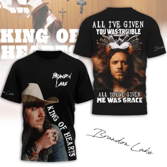 Brandon Lake King Of Hearts 3D T-Shirt