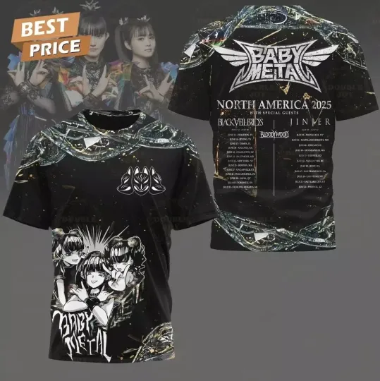 Babymetal North America 2025 With Special Guests 3D T-Shirt