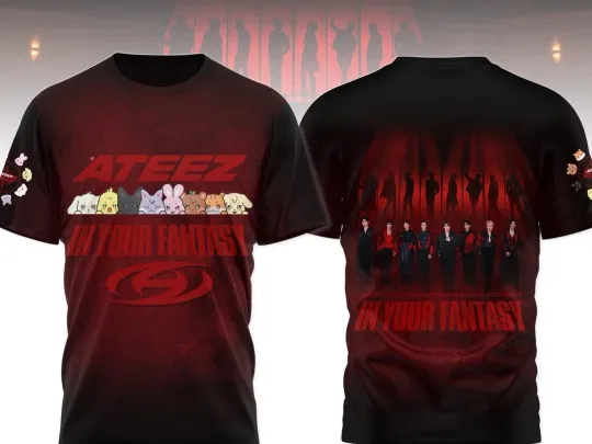 Discover Ateez 2025 World Tour In Your Fantasy 3D T-Shirt