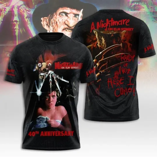 A Nightmare on Elm Street 40th Anniversary 3D T-Shirt