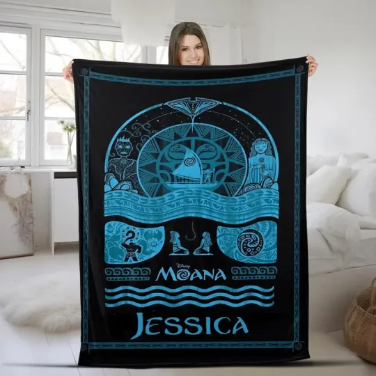 Discover Disney Princess Moana Fleece Blanket