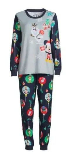 Disney Pixar 100th Anniversary 2pc Pajama Set Women Large Winter Christmas
