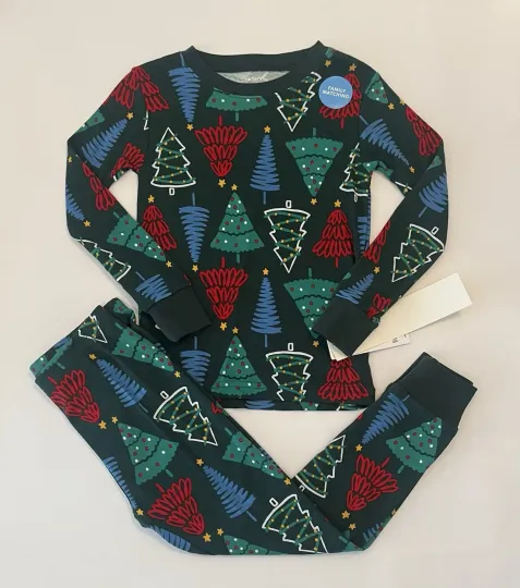 Carters Toddler Boy Christmas Pajamas 4T Pants Shirt 2 PC Set New