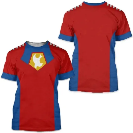 Discover Peacemaker Superhero Costume T-Shirt 3D Unisex Halloween Cosplay Tee S-5XL