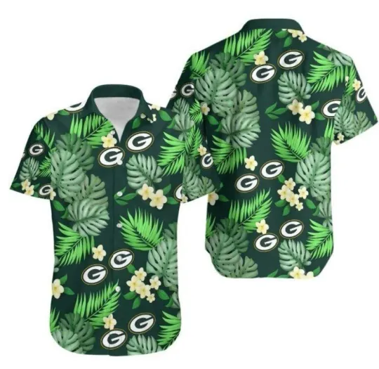 Discover Green Bay Packers Floral Fiesta Summer Aloha Unisex Hawaiian Shirt
