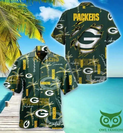 Discover Green Bay Football Aloha Rip Summer Aloha Unisex Hawaiian Shirt, Gift for Fan