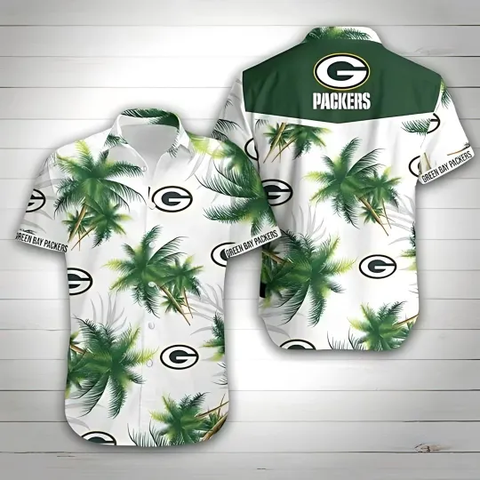 Green Bay Football Palm Paradise Summer Aloha Unisex Hawaiian Shirt, Gift for Fan