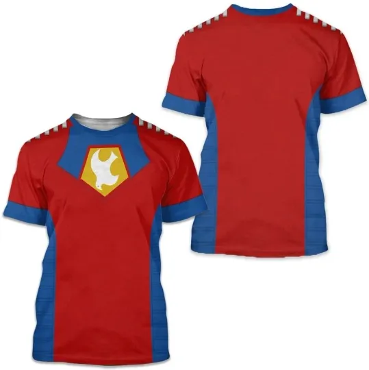 Discover Peacemaker Superhero Costume T-Shirt 3D Unisex Halloween Cosplay Tee