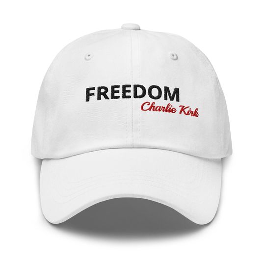 Freedom Tribute Hat  Patriotic Embroidered Cap Inspired by Charlie Kirk