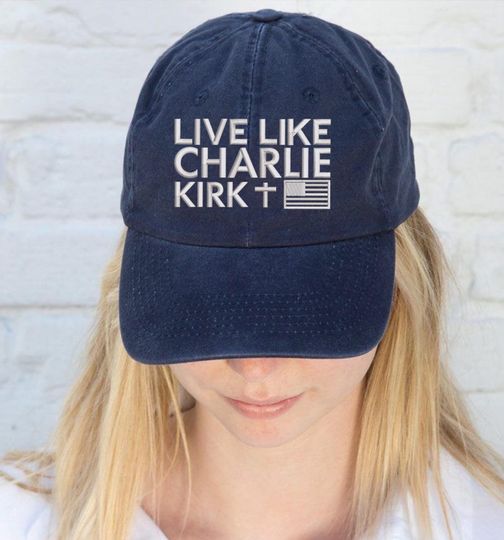 Embroidered Charlie Kirk Tribute Cap, Freedom Great American Patriot Hat, RIP Charlie Kirk Memorial Shirt, USA Hero Apparel