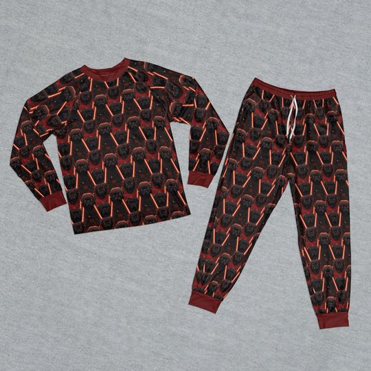 Discover Dark Force Pug Matching Pug Family Raglan Pajamas, Kids and Adult Sizing, PJ Set or Pants Only