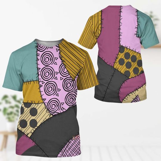 Halloween Sally Cosplay T-Shirt, Disney Sally Shirt, Nightmare Before Horror Movie Shirt, Spooky Season Costume Tee, Disney World