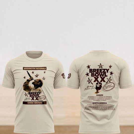 Chris Brown Tour Shirt, Breezy Bowl XX 2025 Shirt, Chris Brown Shirt, Breezy Bowl T-Shirt, Chris Brown Tee, Music Gift For Fan