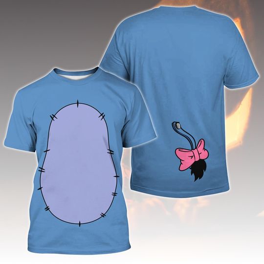 Eeyore Costume T-Shirt, Winnie The Pooh Character Shirt, Sad Donkey Cosplay Tee, Disney Halloween Outfit For Fan, Disney Cosplay