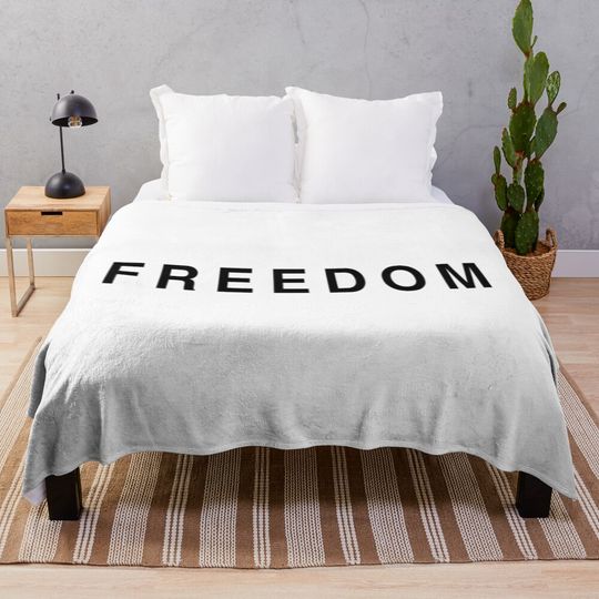 Charlie Kirk Freedom RIP, Justice For Charlie Kirk, American Blanket