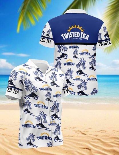 Twisted Tea Hawaiian Shirt, Aloha Shirt Men Women, Tropical Summer Beach Shirt