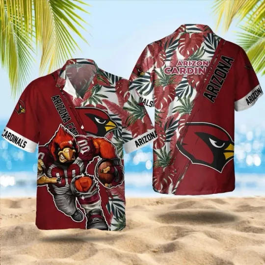 Arizonna Football Tropical Warrior Hawaiian Shirt Summer Aloha, Gift for Fan