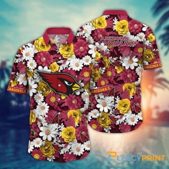 Discover Arizonna Football Hawaii Shirt Flower Sunny Day Essentials Hawaiian Shirt, Gift for Fan