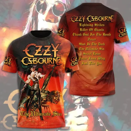Discover Ozzy Osbourne 3D T-Shirt Unisex T-Shirt 3D, gift for fans