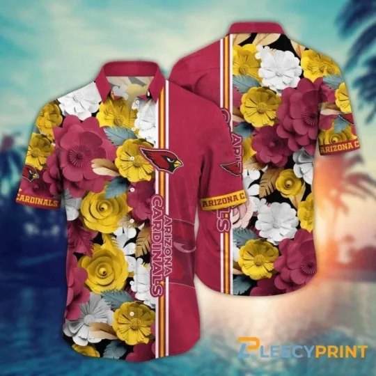 Arizonna Football Hawaii Shirt Flower Laid Back Hawaiian Charm, Gift for Fan