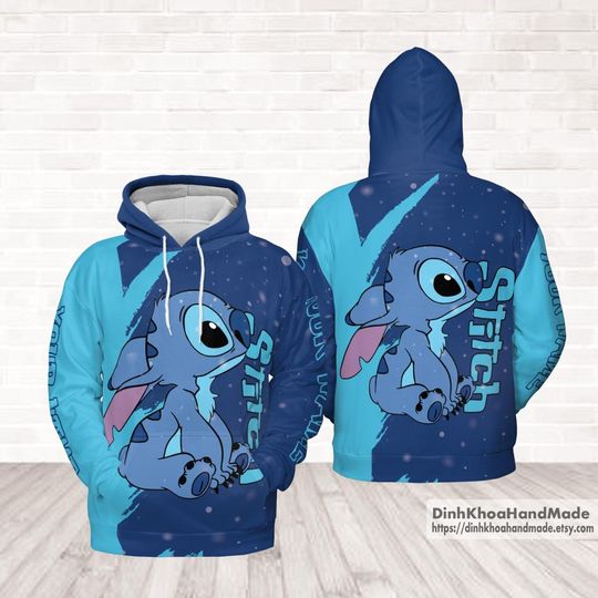 Discover Personalized Disney Stitch Hoodies, Lilo And Stitch 3D Hoodies, Cartoon Movie Aesthetic Hoodies, Personalized Hoodie